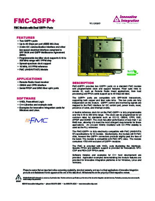 fmc-qsfp+ data sheet