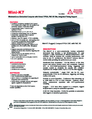 Mini-K7 datasheet