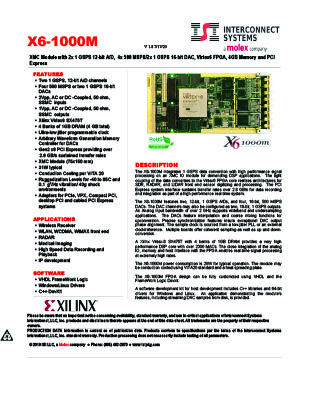 x6-1000m data sheet
